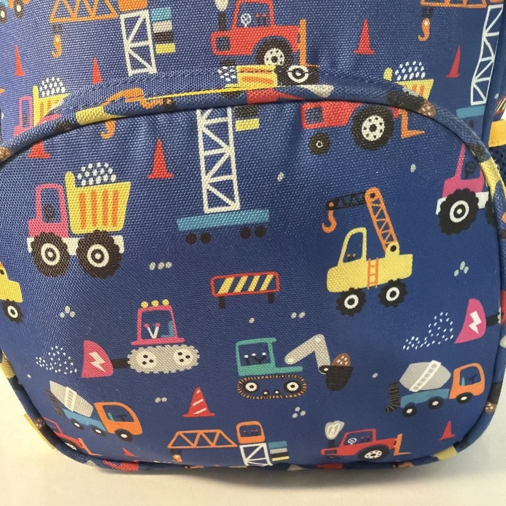 Kids Backpack Construction Trucks Design 12